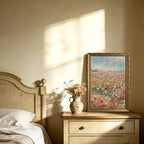 Wildflower Field Vintage Gold Framed Wall Art 16x24 inch - Image 2