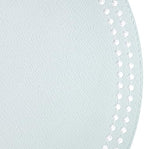 Bodrum Pearls Round Embroidered Placemats Set of 4 – 15" Elegant Table Mats for Dining, Weddings & Special Occasions, Decorative, Wipe-Clean Vinyl Placemats, Celadon/White - Image 3