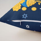 Erosebridal Happy Hanukkah Throw Pillow Covers 24X24 Set of 2 for Couch Bed Sofa Decor, Candlestick Stars Pillow Covers, Chanukah Party Decorative Cushion Cases - Image 4