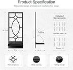 Candle Wall Sconces Set of 2, Black Metal Minimalism Wall Candle Holder for Living Room, Dining Room, Bedroom, Bathroom (2 Pack, 16.5 x 7 in) - Image 2