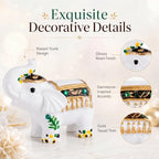 12 Pcs Indian Return Gift Bulk for Pooja, White Elephant Statue - Image 5