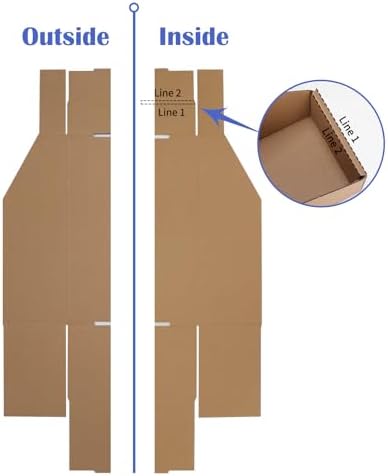 EXYGLO Cardboard Storage Bins 35 Pack, 12x4x4.5 Inch Cardboard Boxes, Corrugated Organizer Bins for Pantry, Shelves, Garage, Office, Shop, Brown - Image 4
