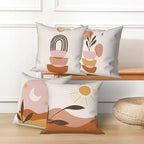 Boho Abstract Throw Pillow Covers 22"x22" Set of 4, Morden Minimalist Irregular Bohemian Cushion Cover for Sofa Chair Couch Bed Office Garden Patio Farmhouse Indoor Outdoor Decorative - Image 3