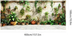 Large Garage Door Cover 157.5x70.9in Garden Plant Garage Door Banner Outdoor Decorations with Grommets & Rope, Waterproof Garage Door Decorations for House Exterior Spring Patio Decor - Image 7