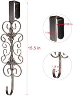 2 PCS Wreath Hangers for Front Door 15.5" Wreath Hook Over the Door - Image 3