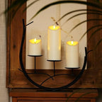 Homemory Flameless Candles with Timer and Remote Control, Battery Operated LED Candles, Realistic Fake Plastic Candles for Wedding, Festival, Home Decor, Waterproof Outdoor, D3”H4”6”8” - Image 6