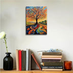 Abstract Tree of Life Canvas Wall Art Colorful Graffiti Tree Decor painting Pictures Modern Landscape Trees Posters Prints for living room Bathroom Bedroom Office Hallway Home Decoration - Image 6