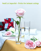 16PCS Glass Cylinder Bud Vases, 7.48" H x 1.81" W, Clear - Image 6