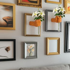 2 Pieces Wall Sculptures, Hands Vase Home Decor, Wall Mount Art Sculpture, Unique Wall Art Statue, Funky Flower Vase Decorations, Modern Eclectic Hanging Decor,Hands Statue (Orange(L+R)) - Image 5