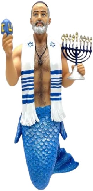 December Diamonds 55-55502 Hunky Hanukkah Merman Ornament by December+Diamonds