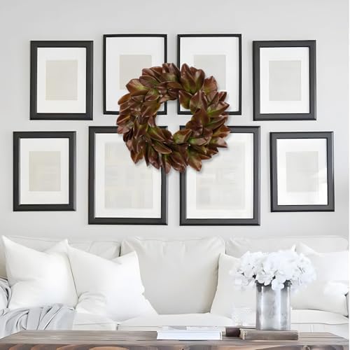 Briful 23in Christmas Magnolia Leaf Wreath for Front Door - Image 5
