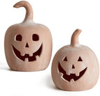 DN DECONATION Halloween Fall Pumpkin Decor, Jack O Lantern Tealight Holders by DNDECONATION