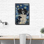 Metal Sign Vintage Tin Sign Papillon Dog Elegance Night Sky and Festive Cheer for Collector's Showcase Corrosion Resistant Aluminum 6×8 Inches with Metal Frame - Image 3
