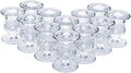 Hosley® Elevate Your Decor with Set of 48 Glass Taper Candle Holders 2.5 Inches High, Perfect for Weddings, Parties, and Elegant Home Ambiance by HOSLEY