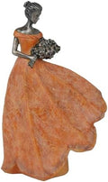 Guichifun Fairy Statue Orange Leaf Angel Girls 7.5 x 4.5 x 11.5 Inch by Guichifun