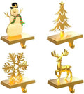 4 Pack Christmas Stocking Holders for Mantle Stockings Hanger by GinbelDirect