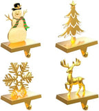 4 Pack Christmas Stocking Holders for Mantle Stockings Hanger by GinbelDirect