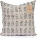 Linen Throw Pillow Covers 20x20 inch Soft Green Spring Decorative Pillow Covers for Living Room, Bedroom by LineandLoop