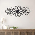 Sintosin Black Wrought Iron Wall Decor 32" x 13" by Sintosin