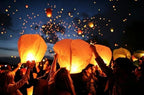 Paper Lanterns 20Pcs Set, Including Hanging Rectangular, Suitable for Home Decor, Birthday Parties, Weddings, Christmas, Easter, New Year’s Celebrations, Sky Lanterns to Release in Sky.（Colorful） - Image 3