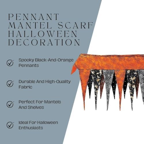 Fun Express Halloween Fireplace Mantel Scarf - Image 4