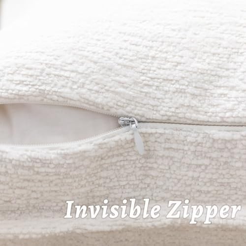 Decorative Throw Pillow Covers 20x20 Chenille Boho Pillowcase - Image 3