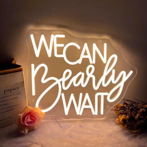 We Can Bearly Wait Neon Sign for Backdrop Baby Shower LED Neon Light - Image 4