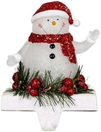 7 Inch Tall LED Snowman Stocking Holder - Image 3