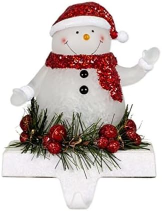 7 Inch Tall LED Snowman Stocking Holder - Image 3