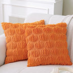 Halloween Throw Pillows with Inserts, 2 Pack, 18" x 18" by AkiiGer