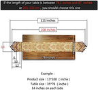 Luxury Velvet Gold Table Runner 108 Inches Long with Vintage Damask Jacquard Design for Dining Room,Living Room,Home Decor,Elegant Beaded Tapestry,Lining ( (Gold, 13×108 inch) - Image 5