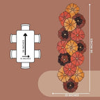 CLEENTABLE Multicolor Beaded Table Runner, 36 in, Farmhouse Holiday - Image 5