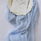 Blue Cheesecloth Table Runner Fall Wedding Birthday Party Home Decor 6 Pack - Image 2
