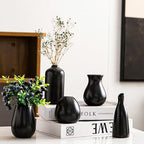 Ceramic Bud Vases, Black Mini Vase Set of 11, Small Pottery Vases for Flowers Mini Ceramic Vases for Pampas Grass Vase Bulk for Wedding Table Centerpieces Decoration Boho Home Decor - Image 6
