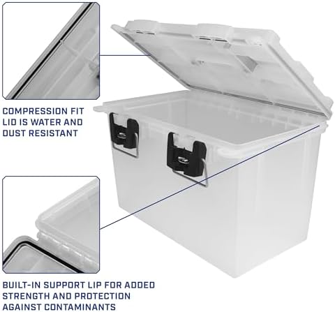 Sheffield XL Ammo Box Made in USA, Stackable Lockable Ammo Storage Box - Image 4