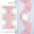 12 Pack 35 x 120 Inch Pink Table Runner Cheesecloth 10Ft - Image 6