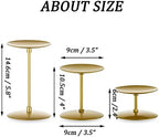 Romadedi Pillar Candle Holder Plates, Gold Centerpiece Stands, Set of 12 - Image 4