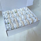Napkin Rings,48 Pcs Artificial Rose Napkin Holders Flower Napkin Buckles for Wedding Baby Shower Valentine's Party Home Kitchen Dinner Table Decoration (White, Standard Size) - Image 5