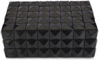 Perilla Home Large Decorative Storage Box – 8" x 5" x 3" – Black MDF with Madison Black Resin Finish – Wooden Keepsake Chest for Blankets, Crafts & Home Organization - Image 5