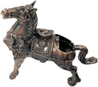 Briskfeel Metal Ornament Galloping Horse Statue Classic Bronze Finish Luxury Home Decor Multi Functional Sculpture for Living Room Office Desk Feng Shui Art (D3 Bronze) - Image 3