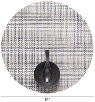 Chilewich Basketweave Placemats, Woven Round Placemats Set of 4 - Image 2