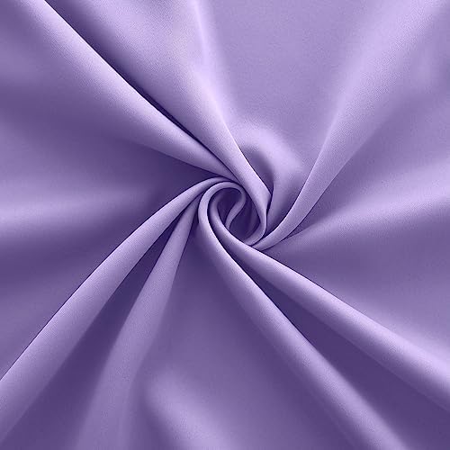 Lavender Girls Room Darkening Curtains for Nursery Set 2 Panels Short Grommet Blackout Window Drapes Block Insulated Thermal Light Purple Room Decor for Girls Bedroom Kids 54 Inch Length Lilac - Image 6