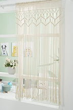 Homesunshine Macrame Wall Hanging Tapestry- Macrame Door Hanging, Room Divider, Macrame Curtains, Window Curtain, Door Curtains, Wedding Backdrop Arch Boho Wall Decor,35x73inch (35X73) - Image 4