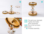 Candle Holder, Pillar Candle Holders, Crystal Candlesticks Holder for Wedding, Parties, Events, Chirstmas,Home Decor, Table Centerpieces CH028D (M) - Image 6
