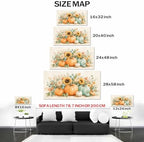 WAXWHELK Pumpkin Fall Canvas Wall Art, Autumn Thanksgiving Rustic Farmhouse Painting Pictures Artwork for Bedroom Living Room Home Decor (24"x47") - Image 5