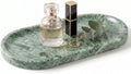 YKAJO Cloud Jade Oval Marble Tray, 9.8x4.7 Vanity Perfume Organizer Dish by YKAJO