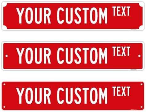 Custom Street Sign, Personalized Novelty Road, Green Border, Christmas by SigoSigns