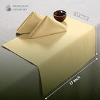 Light Yellow Cloth Dinner Napkins, 12 Pack, 100% Cotton, 17x17 Inches, Soft, Classic Farmhouse Style, Washable, Ideal for Easter Lunch, Weddings, Family Meals, Pale Yellow - Image 6