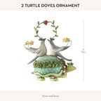 MACKENZIE-CHILDS Patience Brewster 12 Days Christmas Ornament, Decorative Hanging Ornament for Christmas Tree, 2 Turtles Doves - Image 4
