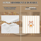 Thanksgiving Cameo Cocktail Napkins Printed Airlaid Linen-Feel Disposable Hand Towels for Thanksgiving Fall Holiday Party Buffet & Dinner(80Pack) - Image 2